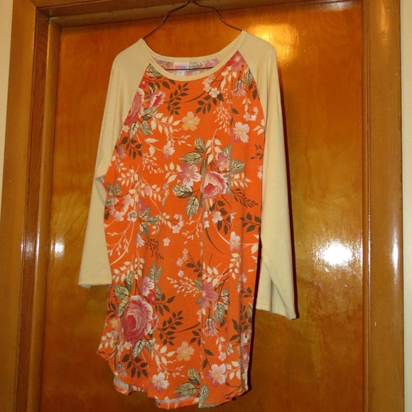 Lularoe Floral Randy Unisex Tee 2XL - Picture 1 of 5